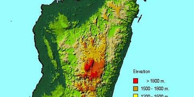 Peta dari Madagaskar geografi