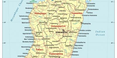 Peta dari Madagaskar jalan